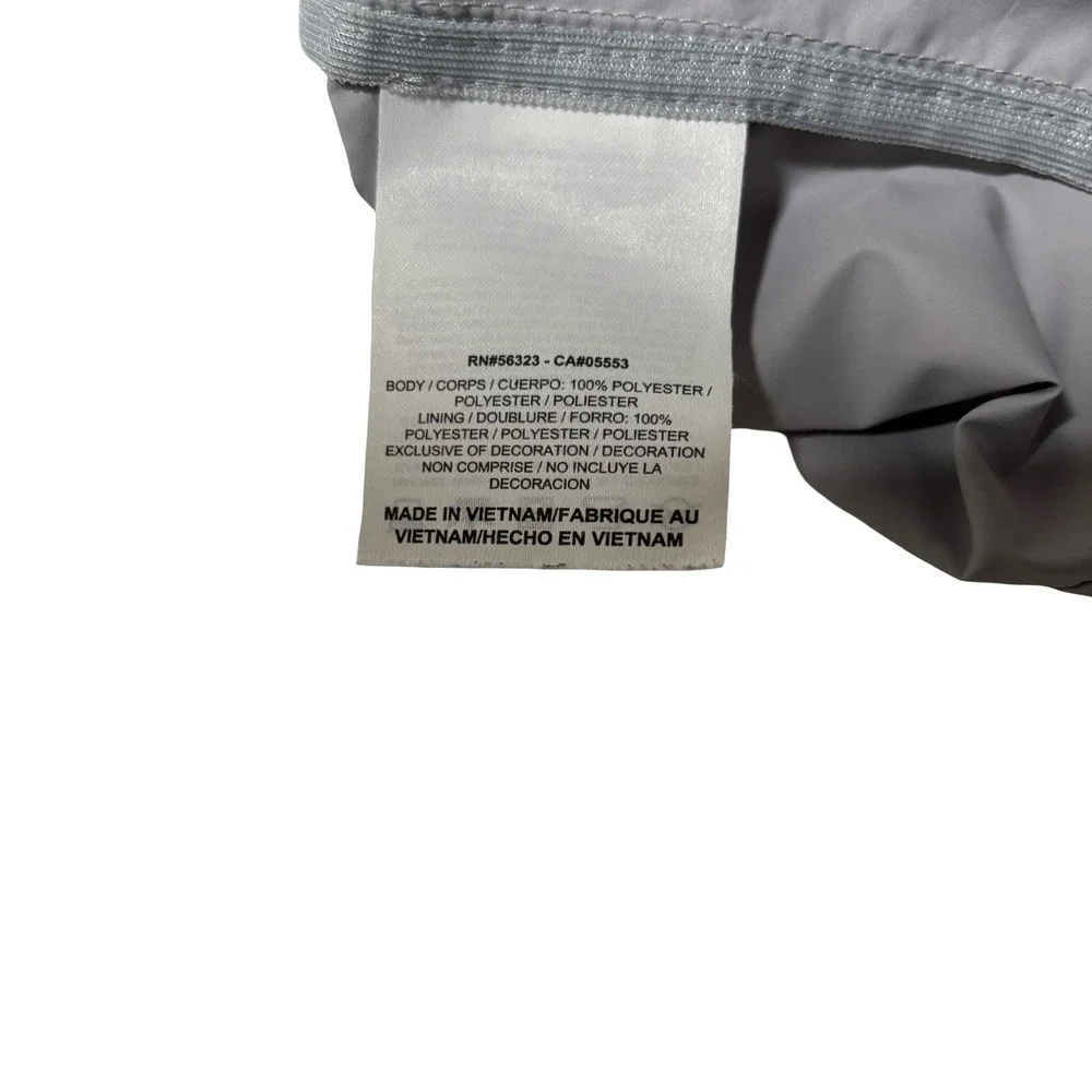 Nike Women's Zip Up‎ Windbreaker Jacket Gray *Stained* Size Large 21 x 27